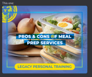 Pros & Cons of Meal Prep Services