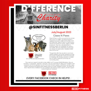 Check in for Charity - Claws N Paws 