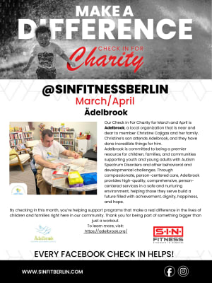 Check in For Charity: Adelbrook