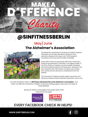 Check in for Charity: The Alzheimer’s Association
