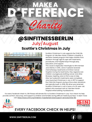 Check in for Charity: Scottie's Christmas in July