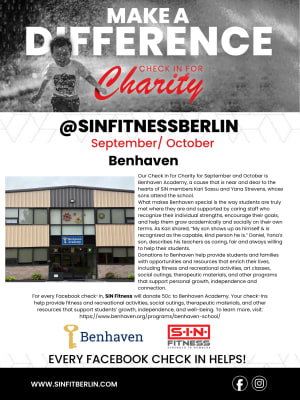 Check in For Charity: Benhaven Academy 