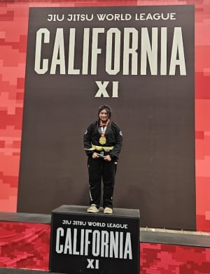 Congrats to Kalaylani San Mateo on winning Gold at the Jiu Jitsu World League California XI in Long Beach ,CA.  2/2026:  Why is competing against older and heavier kids good for you?
