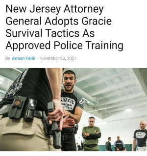 NJ has Adopted Brazilian Jiujitsu for Police Officers