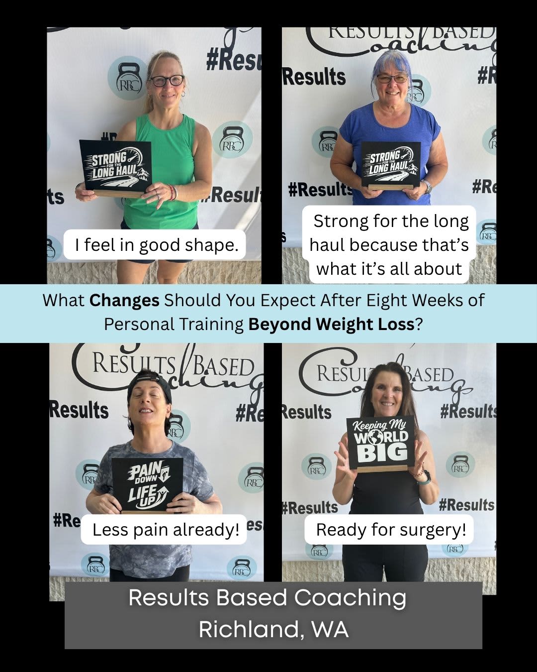 What Changes Should You Expect After Eight Weeks of Personal Training Beyond Weight Loss? | Results Based Coaching
