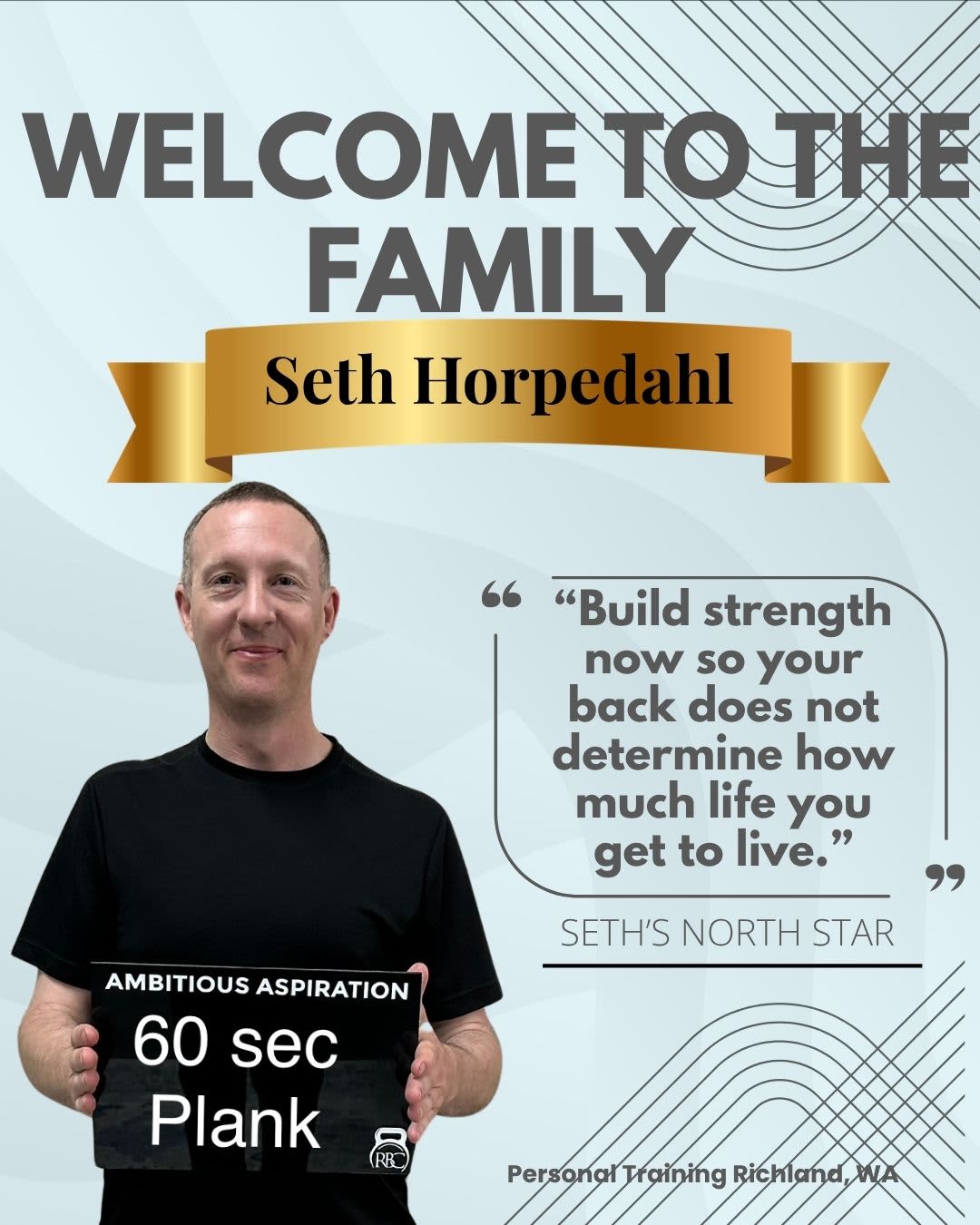 Help us welcome Seth Horpedahl from the River Road neighborhood of Benton City to the Results Based Coaching family! | Results Based Coaching