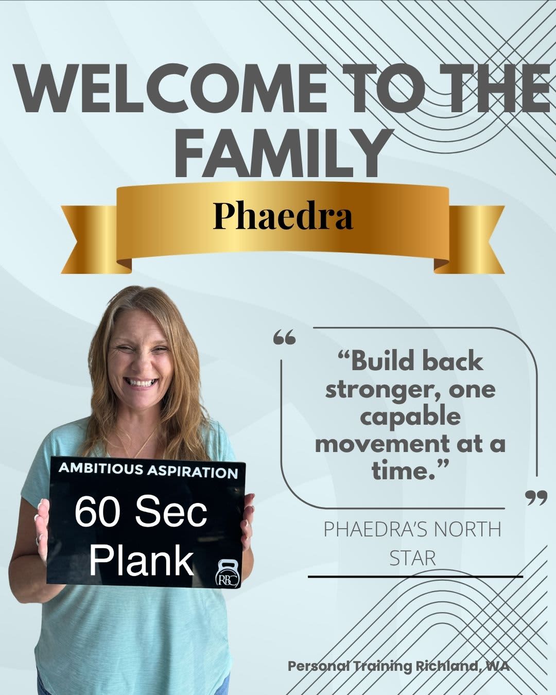 WELCOME TO THE RESULTS BASED COACHING FAMILY, PHAEDRA! | Results Based Coaching