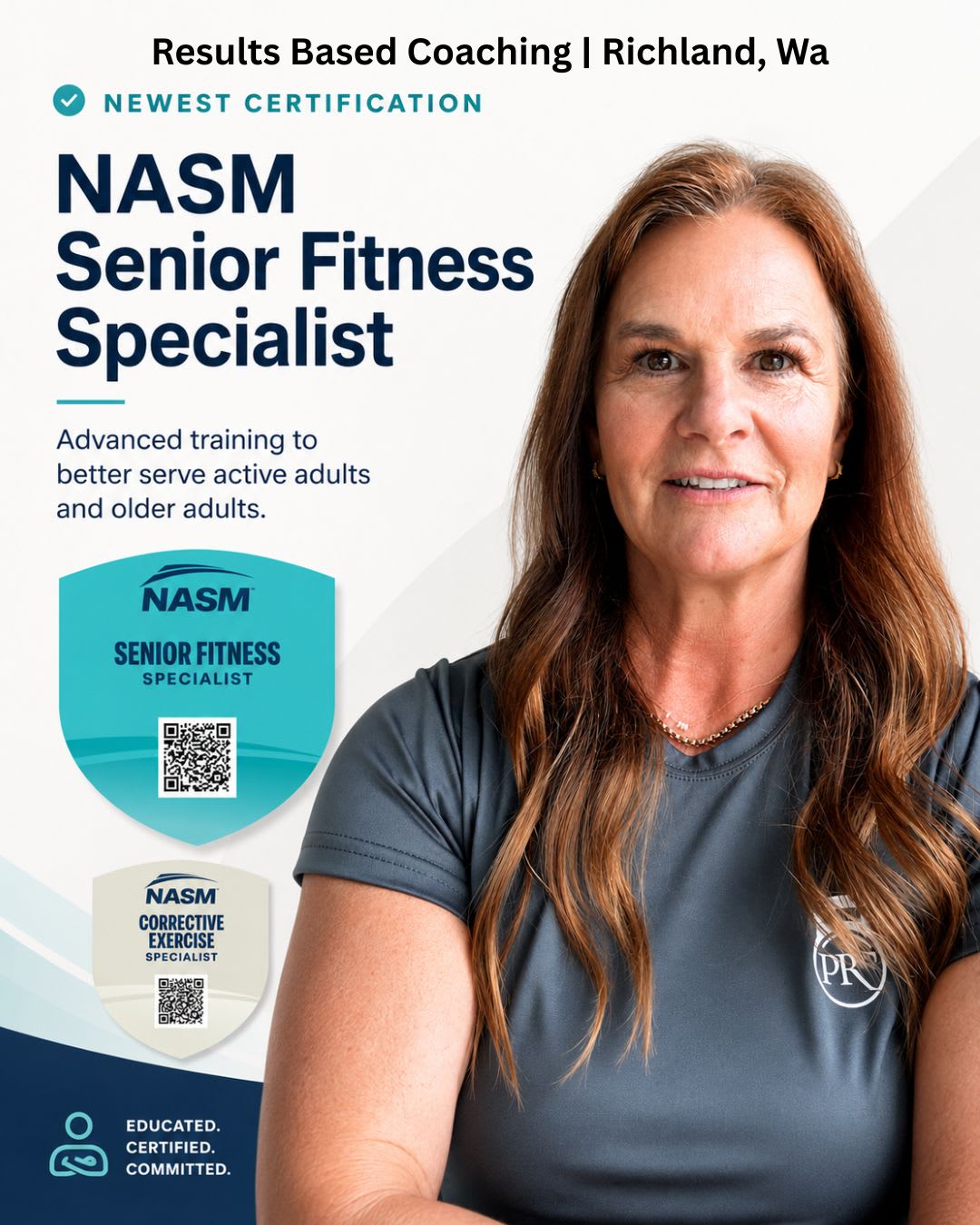 How does a Senior Fitness Specialist certification improve personal training for adults over 40 in Richland Wa? | Results Based Coaching
