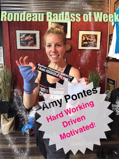 Amy Rondeau Rondeau's Kickboxing BadAss of the Week - Amy