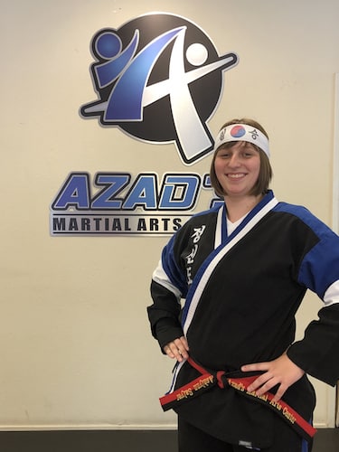 Ms. Salyer in Chico - Azad's Martial Arts Center