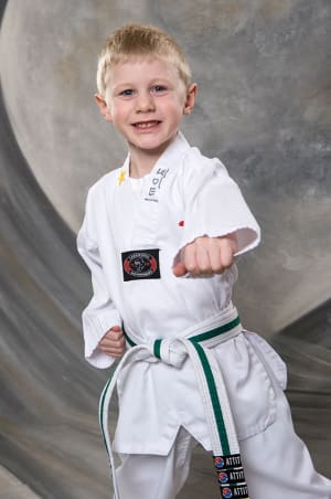 students in Little Tigers  in Tigard - Master Eric's World Champion Taekwondo