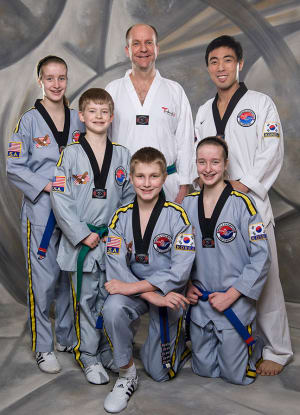 students in Family Martial Arts  in Tigard - Master Eric's World Champion Taekwondo