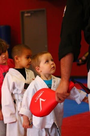 students in Tiny Tigers  in Gresham - World Champion Taekwondo Gresham