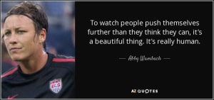 To watch people push...