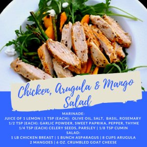 Recipe of the Week: Chicken, Arugula, and Mango Salad