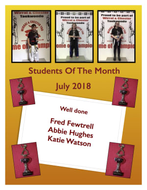 Student of the Month - July 2018