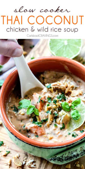 Personal Training in Minden - Nourished Performance - Thai Chicken and Wild Rice Soup from Carlsbadcravings.com