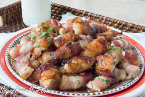 Sugar Free Sweet & Spicy Bacon Chicken Bites