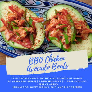 Recipe of the Week: BBQ Chicken Avocado Boats