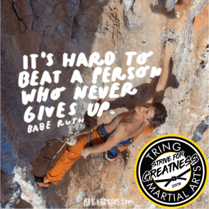 Strive For Greatness - Its Hard To Beat A Person Who Never Gives Up!