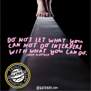 Strive For Greatness - Do not let what you can't do interfere with.....