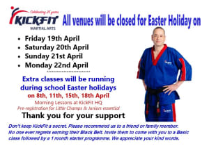 Kids Karate in Reading - KickFit Martial Arts School Reading - Easter Bank Holiday Closure