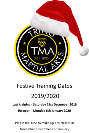 Tring Martial Arts Academy - Festive Closure Dates