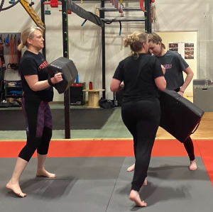 Self Defense class in ACTION....its a BLAST