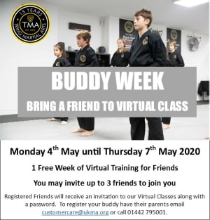 Virtual Buddy Week at Tring Martial Arts Academy