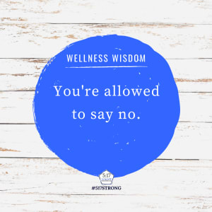 You're allowed to say no.