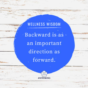 Backward is as an important direction as forward.
