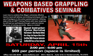 Don't miss our Weapons Based Grappling and Combatives Seminar with Pjeter Berishaj next month!