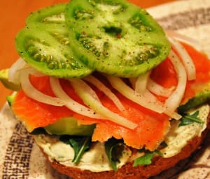Xtreme Advantage Open-Faced Salmon Sandwich