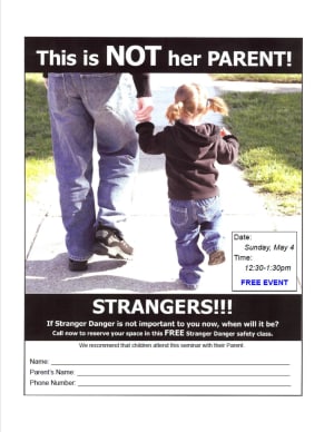 STRANGER DANGER SEMINAR