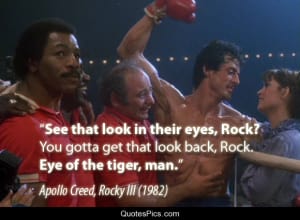 How to get the Eye of the Tiger