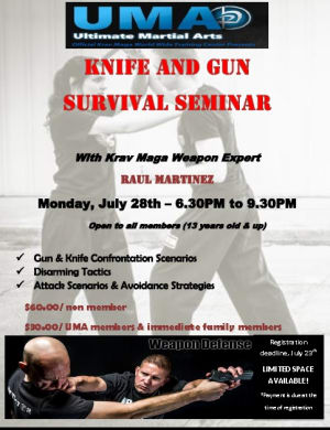 Knife and Gun Survival Seminar