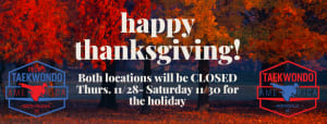 Thanksgiving Schedule