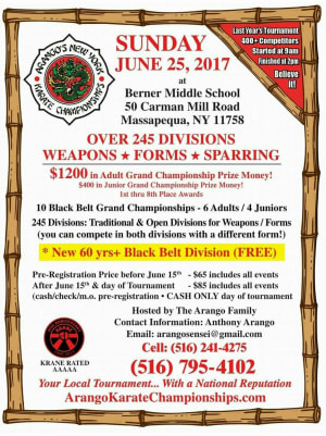 TOURNAMENT FLYER Sunday June 25th, 2017