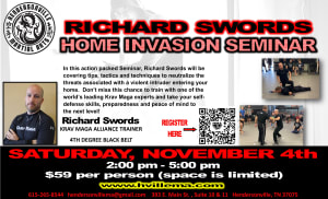 Don't miss our HOME INVASION SEMINAR with Richard Swords on November 4th