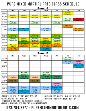 Summer Schedule