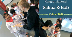 Congrats Salma & Bob - Yellow Belt!
