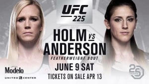 Joining Anthony on UFC Chicago is MEGAN ANDERSON VS HOLLY HOLM!!!! 