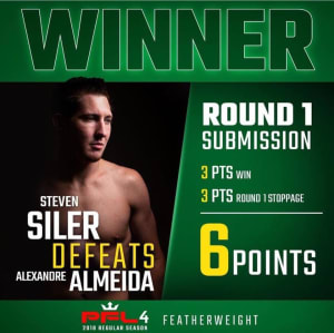 Super Steve Siler WINS VIA GUILLOTINE CHOKE at ProFightLeague on NBC Sports!!!!!! 