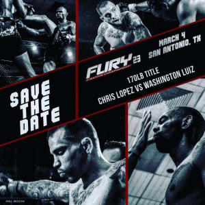 Chris "The Lefty" Lopez’s first fight as an FX’er is a title fight booked with FURY Fighting Championship 3/4! 