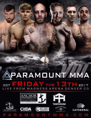 Paramount MMA is back on Friday, October 13th featuring FX'ers Derek Brenon, Salina Rowland and Josh huber (MAIN EVENT!)!