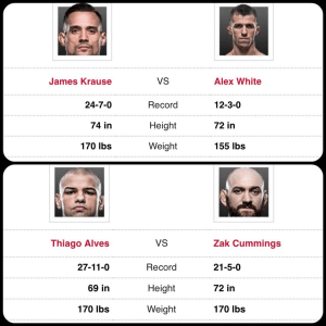 James Krause and Zak Cummings return to the UFC on the St Louis prelims 1/14/18 starting at 6pm MDT on FS1!