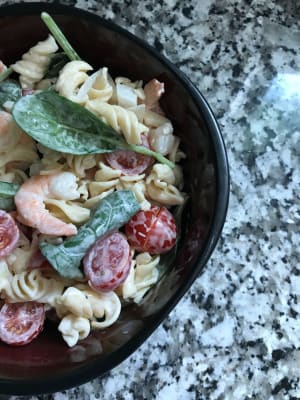 Summer Recipe: Protein-packed Shrimp Pasta Salad!