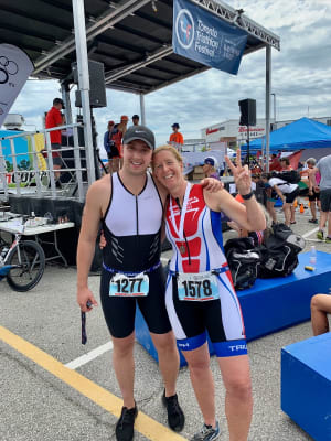 Toronto Triathlon Festival - Coach Julia vs Son