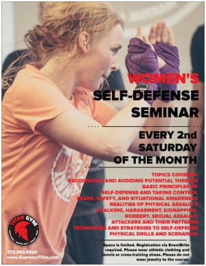 Women’s Self Defense Seminar