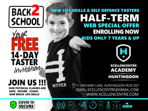 New FREE 14-day tasters - Huntingdon Academy Web ONLY - Half-term Offer - 7 years +